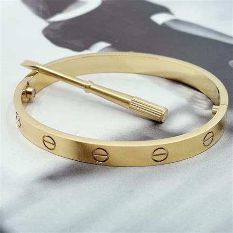 cartier love bracelet dupe sterling silver|cartier love bracelet look real.